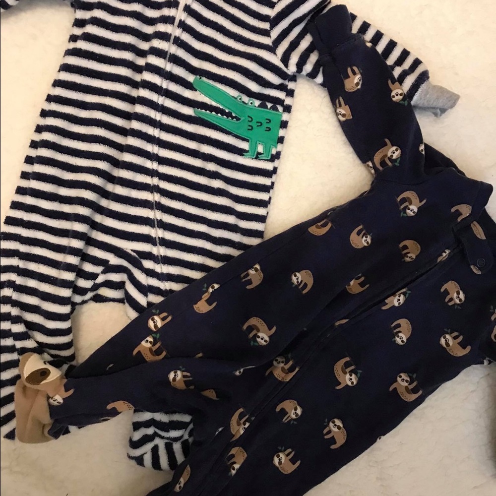 Two Carter’s Footed outfits